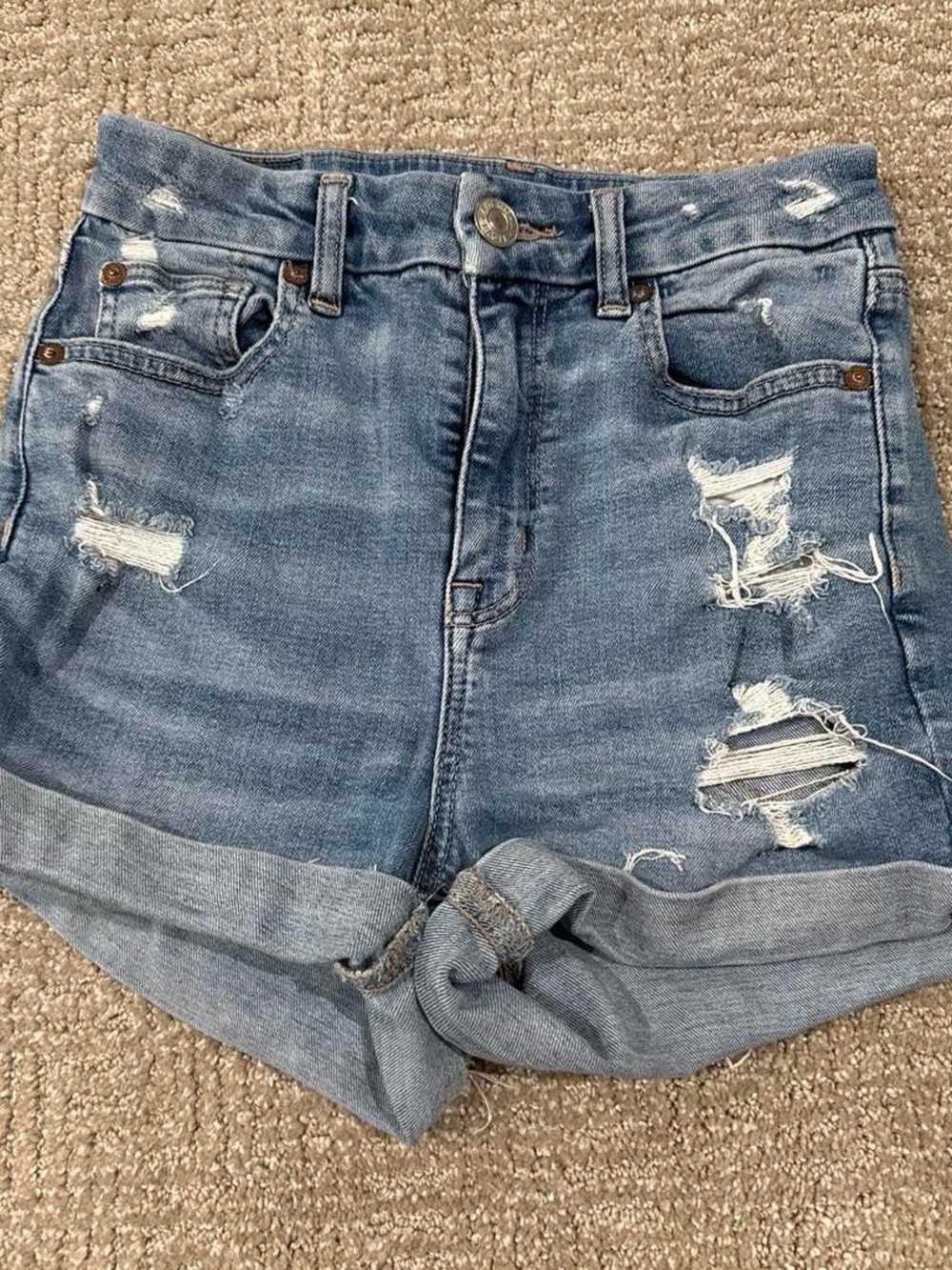 American Eagle Denim High-Rise Shorts